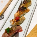Fancy (Aburi) Sushi - Chef’s special at $60++ for 4