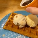 Ice Cream And Waffles
