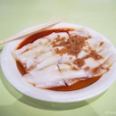 Chee Cheong Fun with Chye Poh