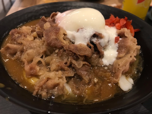 Beef Onsen Egg Curry Udon ($11.60)
