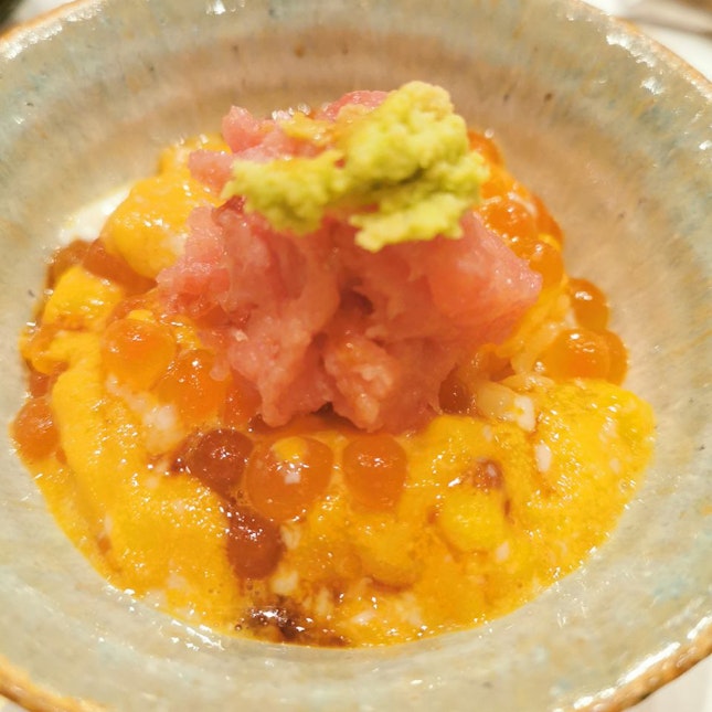 Uni, Ikura & Egg Rice Bowl