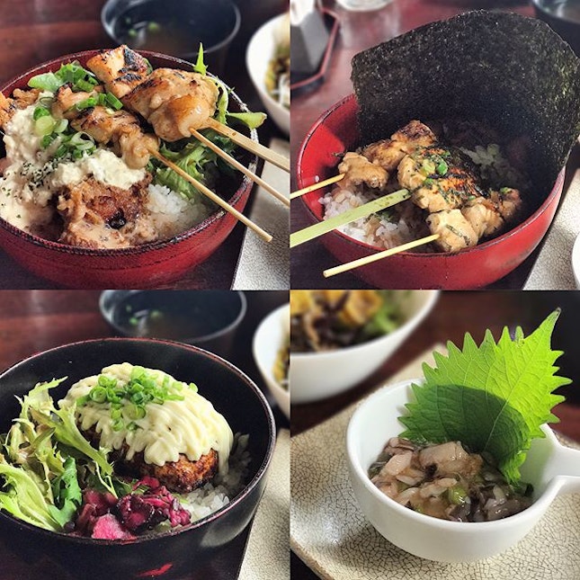 【Big Tsukune & Nanban Don | Yakitori Don | Tsukune Don | 🐙Takowasa】Gosso Lunch Set Menu that ranges from $12 to $17, excluding GST and Service Charge.