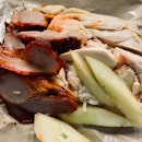 Chicken Rice + Chicken + Char Siew | $7.00