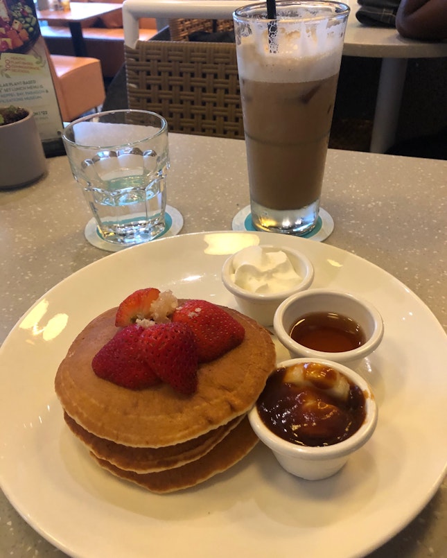 Strawberry Pancake And Coffee
