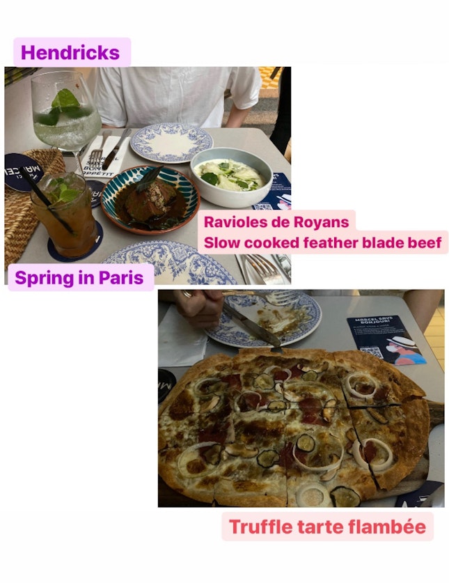 French Dumplings, Pizza And Beef