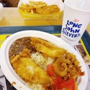 😁🇯🇵 New Tokyo Curry Chicken at Long John Silvers -  2pc chicken, 2pc shrimp, rice with japanese curry.