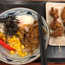 miso pork rice with chicken karaage ($7.50)
