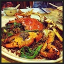 避风塘炒辣蟹 👍✨ 〜 @kimi_jolavine @hinika @mandy__bee  #food #famous #crab #spicy #hongkong #yummy #nice #seafood