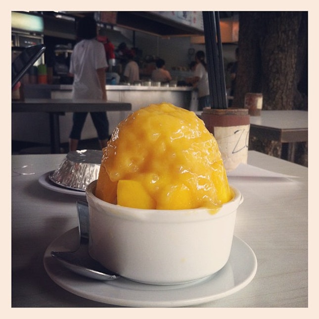 早晨〜 捞一捞😘 @robbie_goh  #breakfast  #ice #mango #kepong #desert #saturday #chor7 #cny