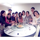 Very blur version group photo with colleagues before lou sang but I like it !