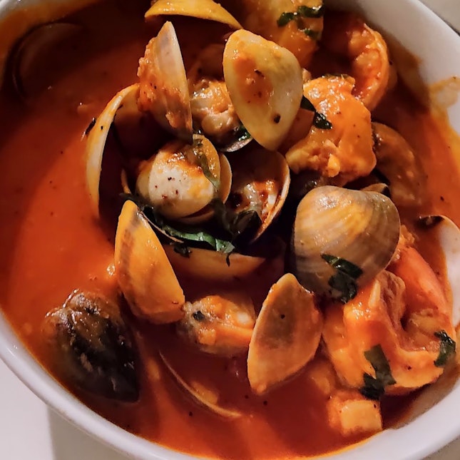 Seafood Stew Has Rich Intense Flavours