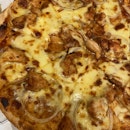 Bbq Chicken + Garlic & Shrimp Pizza
