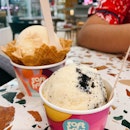 Cookies & Cream ($6 Single Scoop, +$1.50 For Waffle Bowl)
