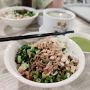 Thunder tea rice w/ Ginseng fish soup ($11.50)