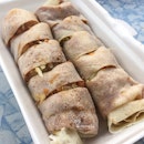 [Crispy Popiah RM5 ↝ S$1.90] - with fried shallots, crispy crushed keropok, nicer than what we had in sg!