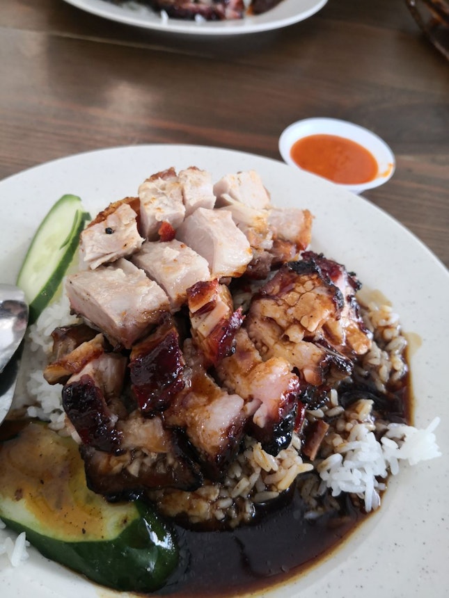 Roasted Pork and Char Siew Rice 