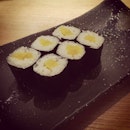 Oshinko (Yellow, Pickled Radish) Maki #japanese #food #instafood #sushi