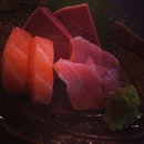 Salmon, Tuna Belly and Amberjack #sashimi #fish #food #foodporn #instafood