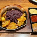 Farmer’s Sausage With Baked Potatoes