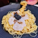 Cold Truffle Somen with Hotate & Caviar ($16)