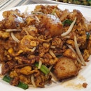 Malaysian Style Fried Carrot Cake w Sweet Sauce, Bean Sprout & Egg