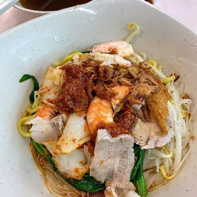 Traditional Hokkien Prawn Noodle from 见来成.