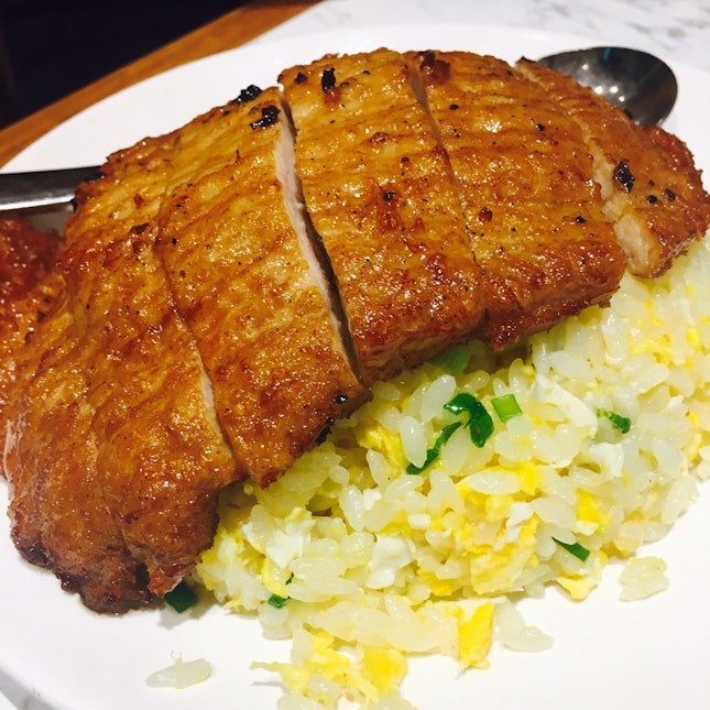 Pork Cutlet With Fried Rice