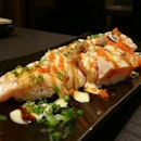 $14.80 for 10 aburi salmon sushi