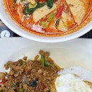 $6 tomyum noodles, $5.80 thai chicken rice