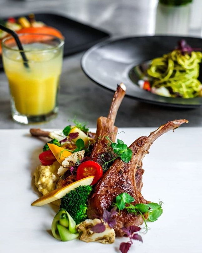 This Herb Marinated Lamb Rack is one of my favorite dishes here at Tree Lizard.