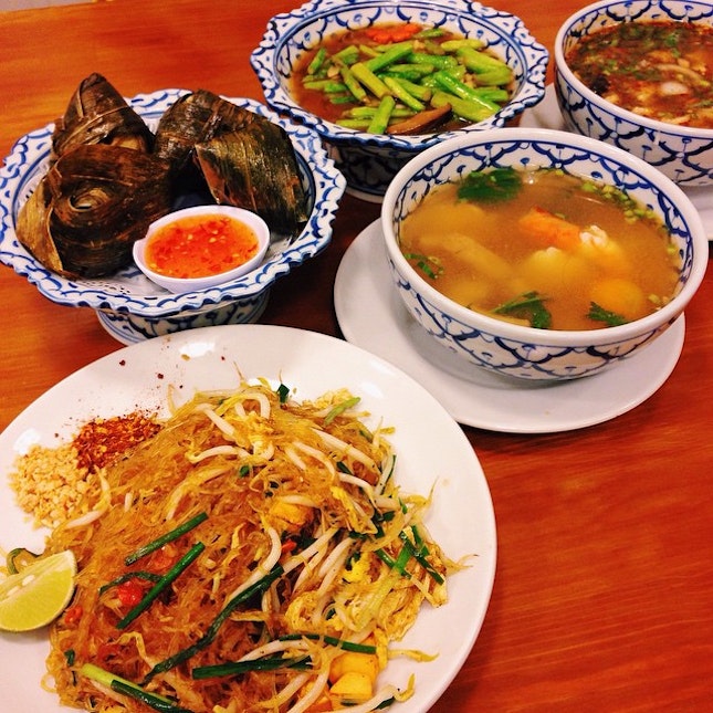 Our dinner spread at Nakhon, shot this way because my arms are too short for a table shot, and I refuse to stand up.