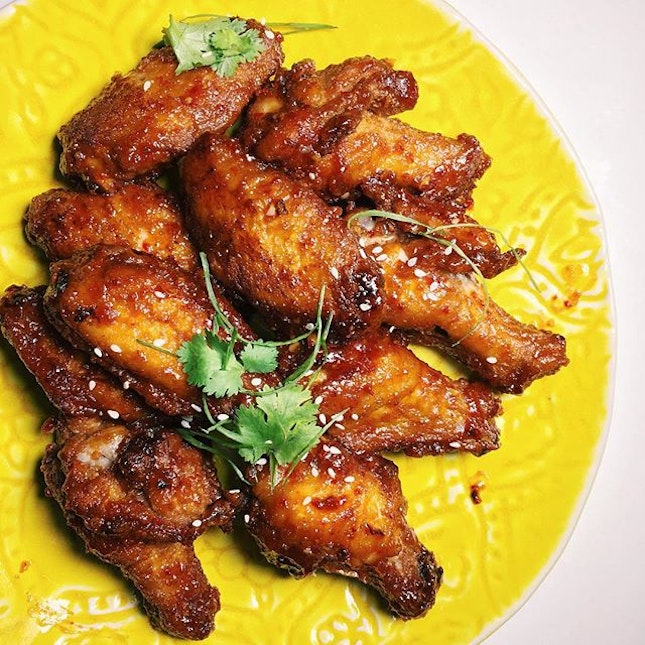 Swicy Hot Chick from Black Nut - sweet and spicy gochujang chilli wings.