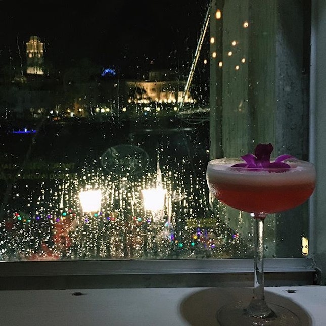 Just staying in on this cold, rainy Saturday night with my refreshing bespoke cocktail ("something floral, surprise me") and a plate of Hokkien Mee ($12), with jazzy, husky-vocal tunes playing in the background while staring into the distance like a devastated damsel in a Parisian flick.