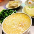 Sweet potato porridge teochew mui dinner!