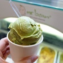 Pushing through the short work week with a double scoop - Green Tea & Original Soy