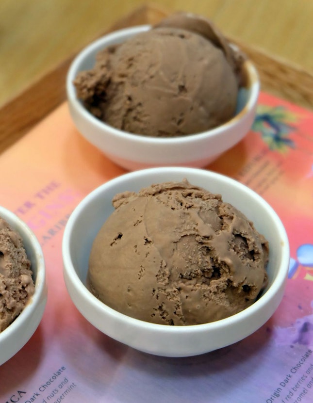 Single Origin Dark Chocolate Ice Cream Platter