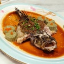 Steamed Marble Goby with Green Tea Beancurd in Sun-dried Turnip Sauce