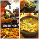 Sizzling hot stone meals