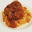 Meatball pasta #burpple #foodporn #dinner #pasta