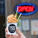 Thai milk tea soft serve $3.90💥Served with a biscotti only, matcha pocky comes only on a @damien_tc 's special creation💥Icy Thai milk tea to cool down on a hot day but honestly I would just go for the Iced Thai Milk Tea drink starting from $2.80 instead to get my dose of sugar and tea goodness!