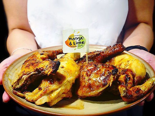Finally tried the new Mango & Lime flame-grilled PERi-PERi Chicken ($44.90 for full platter with 2 sides)!