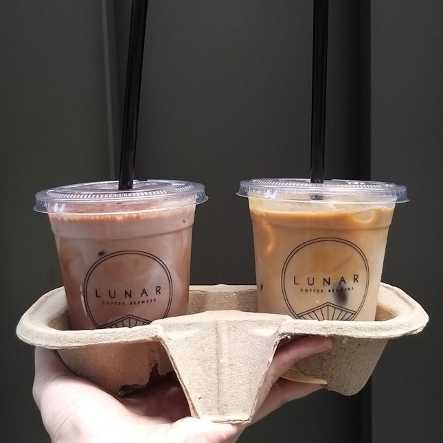 iced mocha ($6) & iced latte ($5.50)