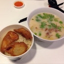 Fish Soup And Chicken Rice ($6)