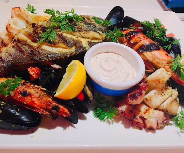Greek Grilled Seafood Platter