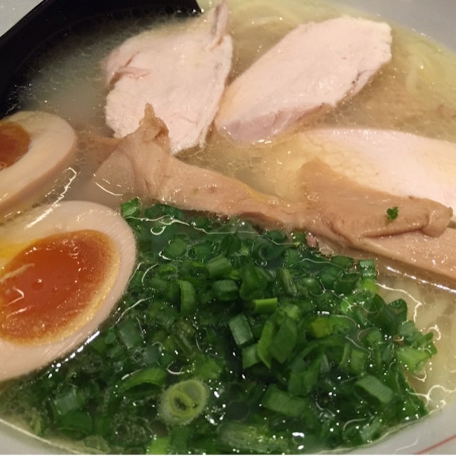 it's awesome, tender tasted salty chicken ramen!
