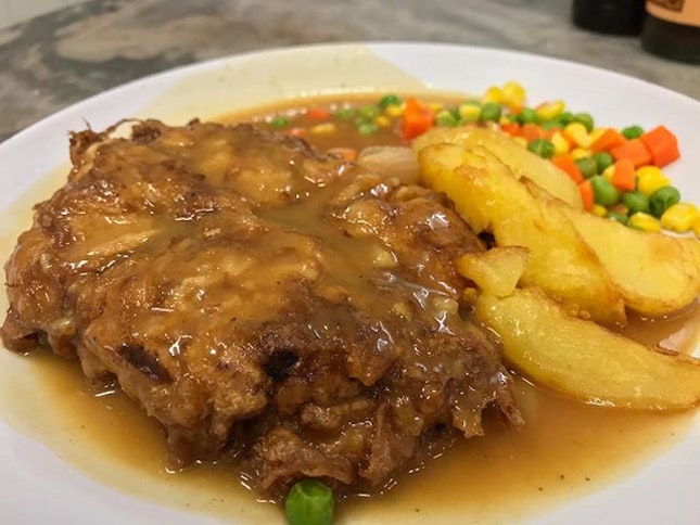 Personally prefer chicken chop than pork chop...RM10.50, served within 2 minutes.