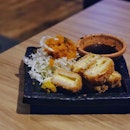 Chicken & ham katsu with 🧀🧀 One of the dishes I always order when I'm here 👅🍶 #tabetomokl #dindin #midweekfun