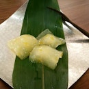 Yubeshi..a traditional japanese dessert made with outer yuzu peel and white bean inside.