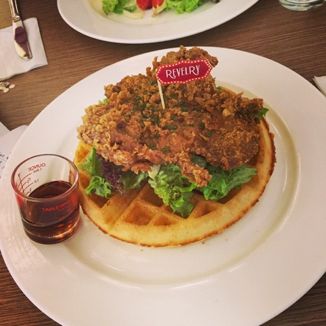 Chicken And Waffle With A Local Twist