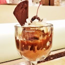 Sticky Chewy Chocolate Ice Cream Sundae @ Swensen's.